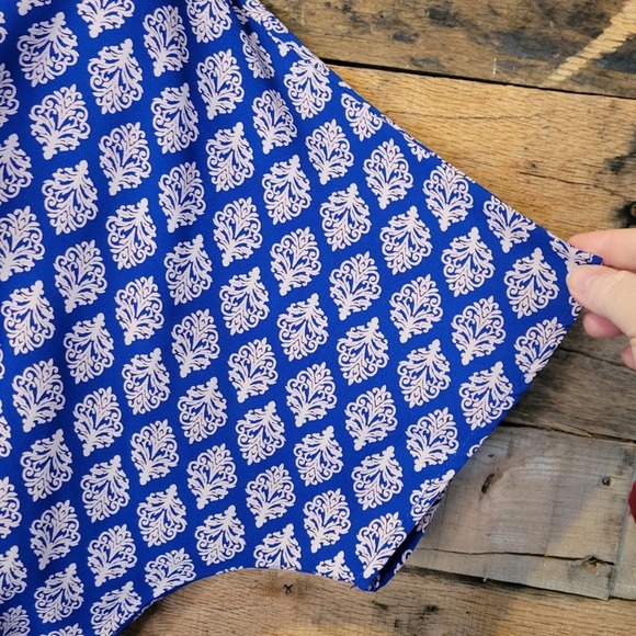 SALE-Pink Owl women's boho paisley style cinched waist dress size large - Picture 5 of 10